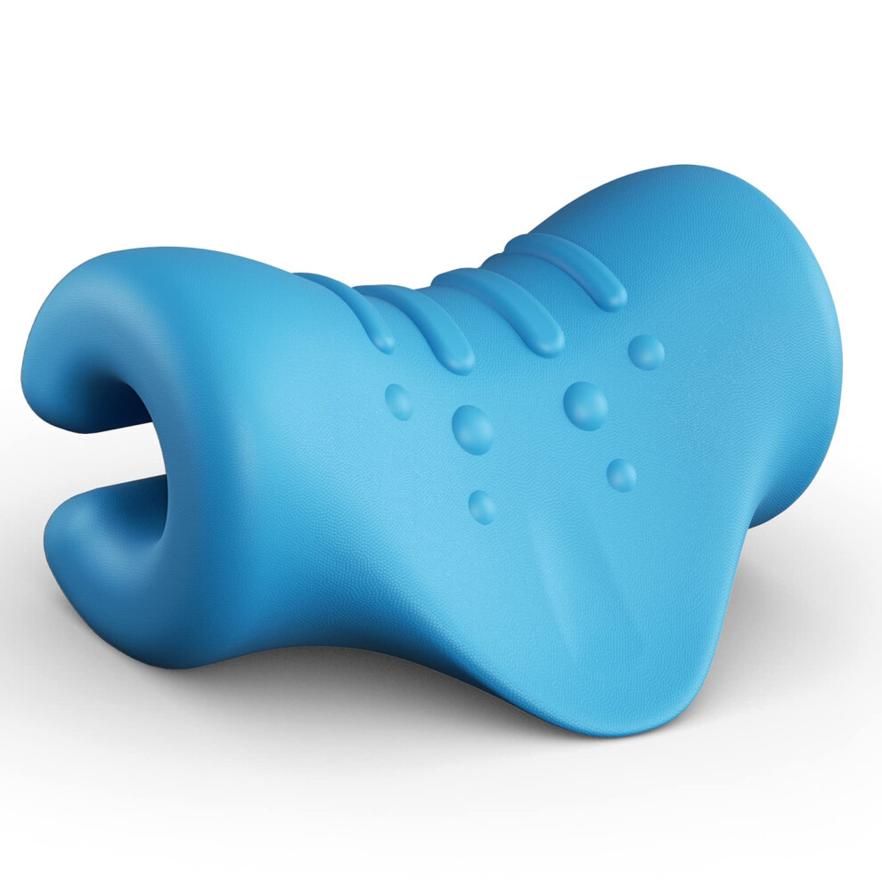 Adjustable Chiropractic Neck Stretcher Pillow for Pain Relief with Ergonomic Cervical Support