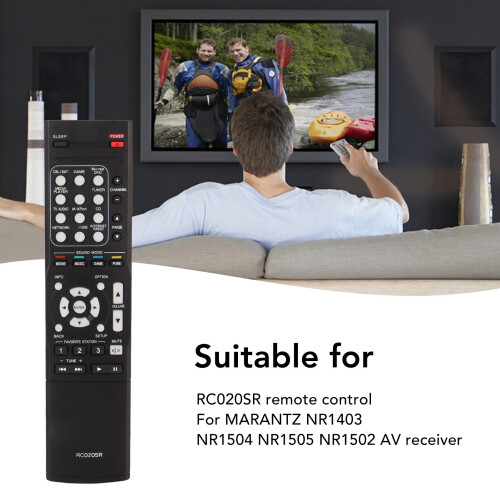 RC020SR Remote for AV Receiver - ABS, 2x AAA 1