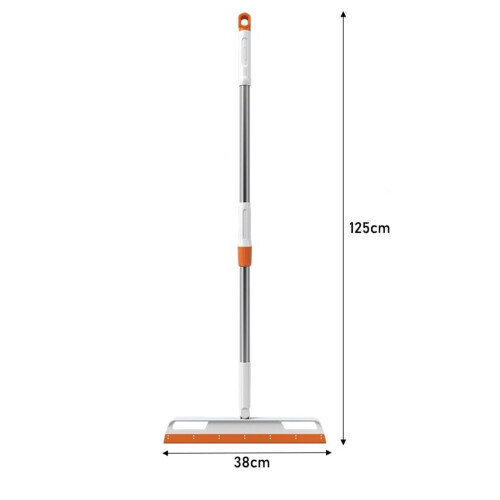 Large Adjustable Silicone Floor Cleaning Squeegee and Telescopic Broom for Bathroom Kitchen Windows 2