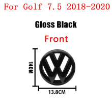 (Negro brillante Golf 7.5) 1 pieza Emblema/insignia/logotipo 3D ABS para maletero trasero de coche V
