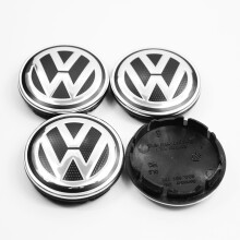 (v-w Modelo 6 55mmYT) ABS 4 piezas 55mm 56mm 65mm 70mm 76mm Tapas centrales de rueda para coche VW J