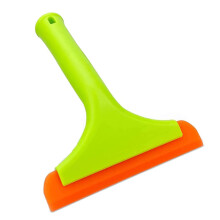 Flexible Silicone Shower Squeegee for Glass Doors and Car Windows, Streak Cleaning, Ergonomic Grip