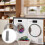 12 Sets Washing Machine Lint Trap for Drain Hose, Reusable Mesh Filter, AntiClog Durable Design 5