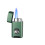 Refillable Butane Torch Lighter with Windproof Blue Flame, Visible Gas Window, Adjustable Flame, Green 1