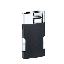 Jet Lighter with Lever Ignition, Windproof Blue Flame, Adjustable Refillable Butane Torch Lighter B