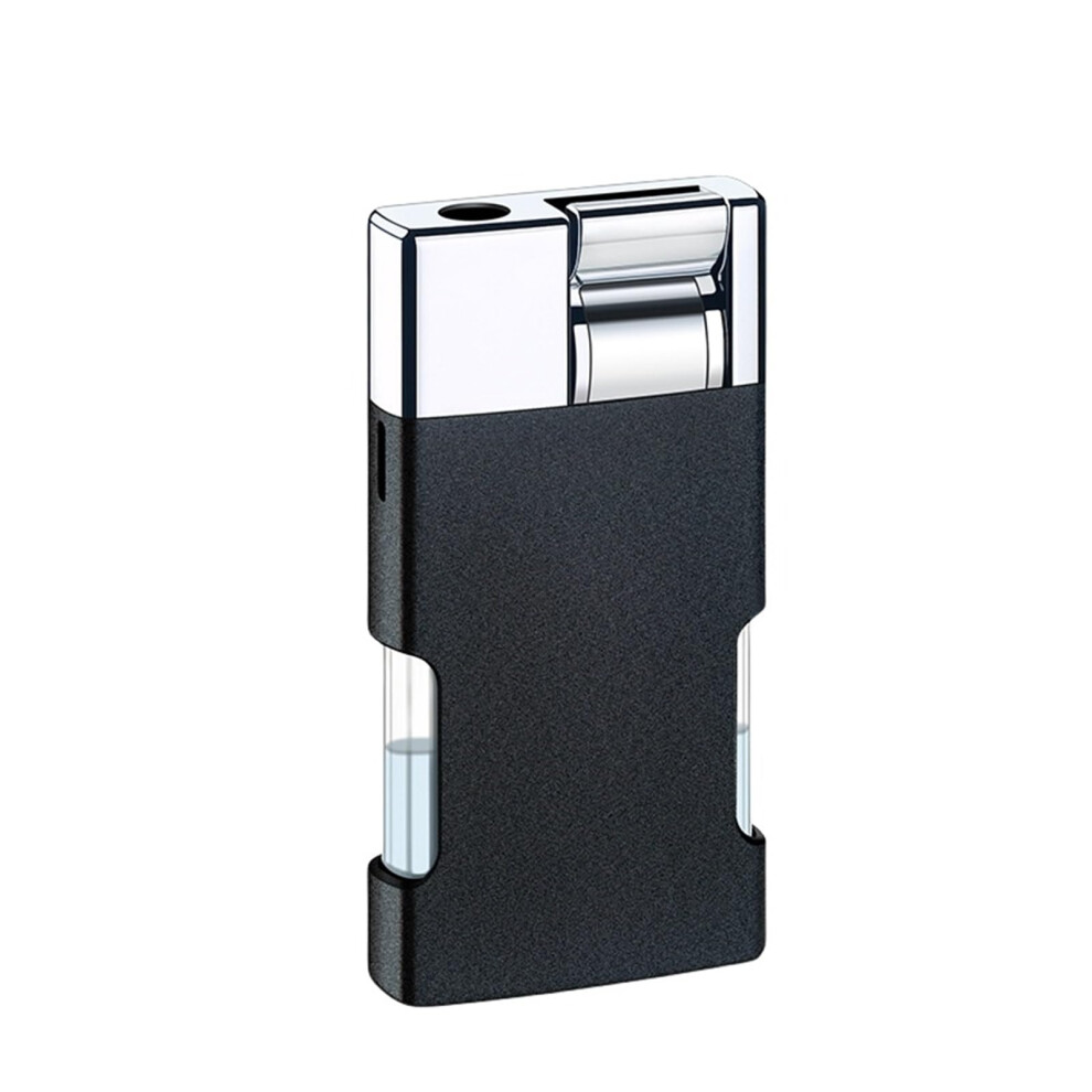 Blue Jet Lighter With Lever Ignition, Windproof Flame, Adjustable Refillable Butane Torch Lighter B