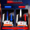 Dual Flame Butane Lighter Windproof Blue Flame Refillable Metal Torch with LED Light and Adjustable Flame Size 4