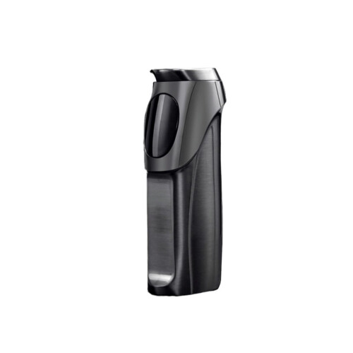Windproof Torch Lighter Triple Flame Butane Refillable with Adjustable Flame for Camping Outdoor Black