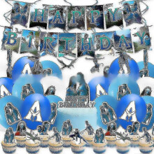 Avatar Birthday Decorations Party Favor Banner Ballons Cake Topper Cupcake Toppers Kit for Boys Girl New Arrival