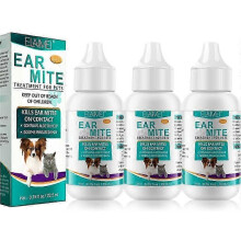 (3pcs) Ear MiteTreatment For Cats Pet Ear Cleaners Dogs EarMite Oil Cats Ear Mite New Arrival S06