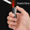 Windproof Torch Lighter for Men, Refillable Butane Jet Flame, Adjustable Metal Design, Red Gift 2