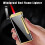 Lighter Windproof Refillable Butane Flame Slim Mini Metal Design for Cigar Candle Silver 2