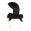 Violin Shoulder Rest Pad Sheepskin Black 3/4-4/4 2