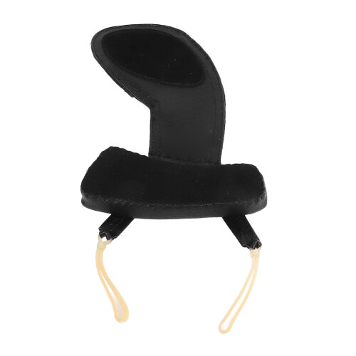 Violin Shoulder Rest Pad Sheepskin Black 3/4-4/4 1