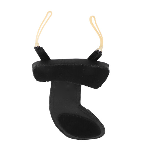Violin Shoulder Rest Pad Sheepskin Black 3/4-4/4 2