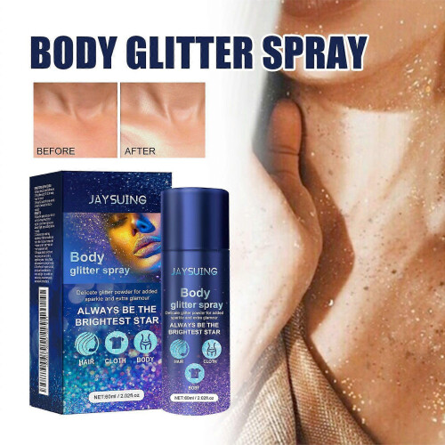 Jaysuing Shimmer Spray Party Atmosphere Brightening Glitter Highlighter Spray 1