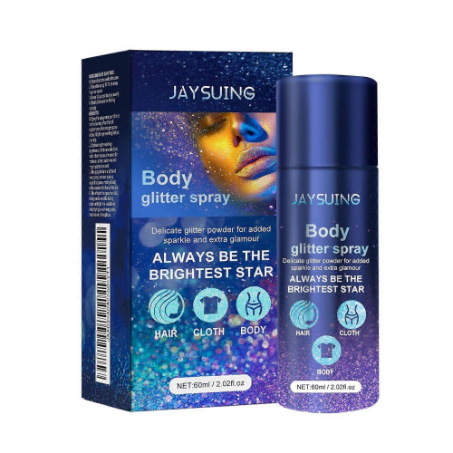 Jaysuing Shimmer Spray Party Atmosphere Brightening Glitter Highlighter Spray