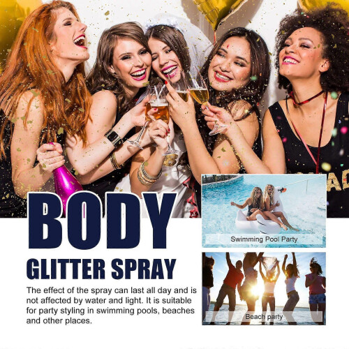 Jaysuing Shimmer Spray Party Atmosphere Brightening Glitter Highlighter Spray 2