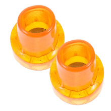 Non Slip Trekking Pole Tips 2 Pack Replacement Walking Stick Rubber Tip Covers Durable Grip