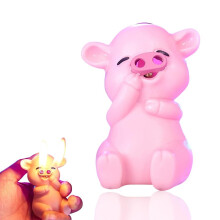 Refillable Butane Torch Lighter with Double Soft Flame, Cool Cartoon Style, Windproof Gift for Women Candles and Camping