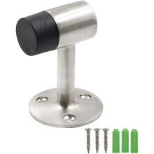 SCSYV 3 Inch / 75mm Heavy Duty Floor Stop, Door Stopper Stainless Steel Brushed Nickel - Pack of 1