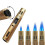 Butane Torch Lighter with Adjustable Double Flame, Windproof Refillable Design for Kitchen BBQ Camping 2