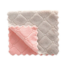 Microfiber Cleaning Cloths DoubleSided Lint Kitchen Dish Towels Absorption Soft Set of 2