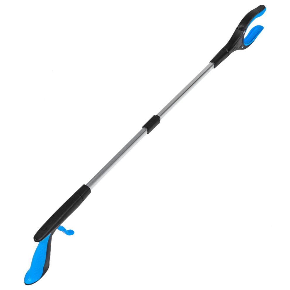 Blue Foldable Grabber Tool With Ergonomic Nonslip Grip, Reacher Grabber For Elderly And Litter Pickup