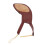 Violin Shoulder Rest Pad Brown Sheepskin 1/2 1/4 1