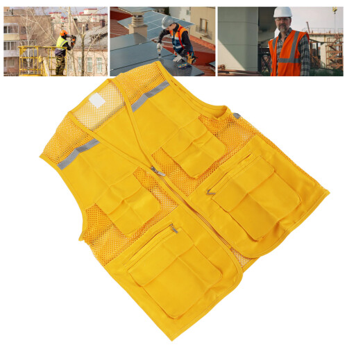 Volunteer Vest Type 1, Size M, Yellow Multi Pocket