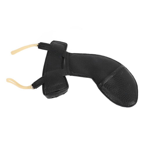 Violin Shoulder Rest Pad, Sheepskin, Black 1/2-1/4 2