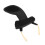 Violin Shoulder Rest Pad, Sheepskin, Black 1/2-1/4 5