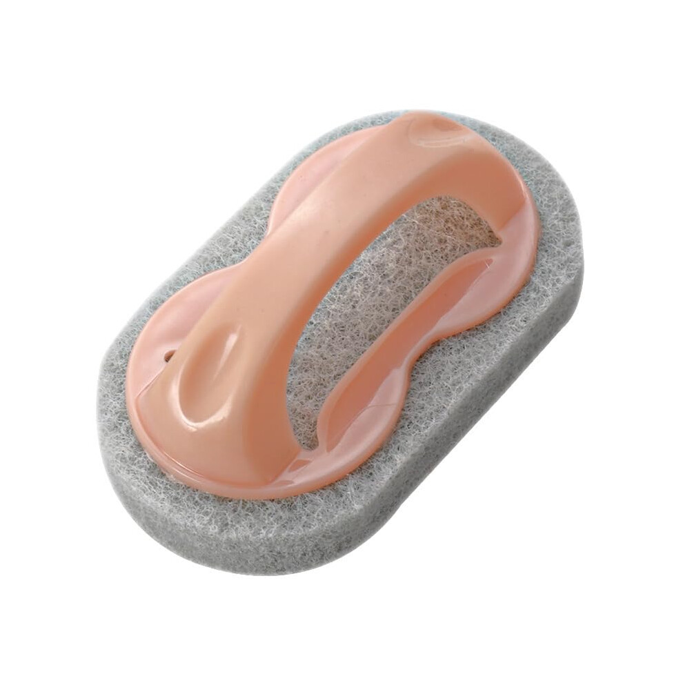 Kitchen Cleaning Sponge Brush with Ergonomic Handle for Bathroom Scrubbing, Multi Surface Durable Design