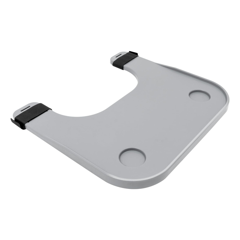 Grey Wheelchair Tray Table With Cup Holder, Removable Lap Desk For Eating Reading And Work,