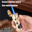 Torch Lighter Windproof Jet Flame with Ergonomic Rocker Ignition Adjustable Butane Refillable for Candles and Camping 2