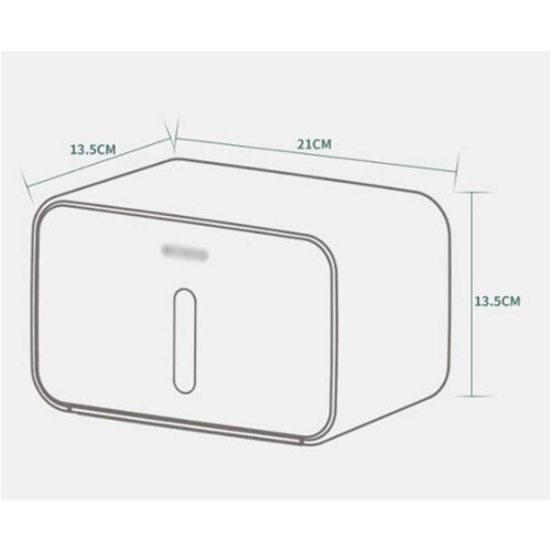 Matte Black Wall Mounted Tissue Box Holder for Bathroom, Durable Plastic, Smooth Dispensing, Easy Clean 1