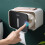 Matte Black Wall Mounted Tissue Box Holder for Bathroom, Durable Plastic, Smooth Dispensing, Easy Clean 4