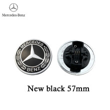 (Nuevo negro 57 mm) 1P Capó del motor para pegatina Brabus 57 mm Pegatina Brabus /AMG para capó Merc