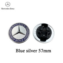(Azul plateado 57 mm) 1P Adhesivo para capó Brabus de 57 mm Adhesivo para capó Brabus/AMG para Merce