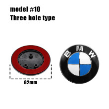 (3 agujeros Azul Blanco, 1 pieza) 1/2 piezas 82 mm 74 mm Emblema de capó delantero logotipo de malet