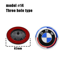 (3 agujeros 50, 2 piezas) 1/2 piezas 82 mm 74 mm Emblema del capó delantero del coche, logotipo del