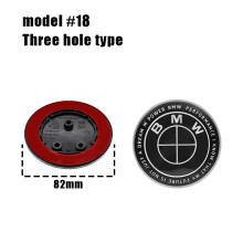(3 Thunder totalmente negro, 2 piezas) 1/2 piezas 82 mm 74 mm Emblema del capó delantero del coche,