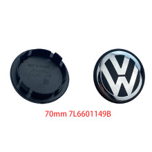 (70 mm 7L6601149B) Tapas centrales de rueda, cubierta de buje, 4 piezas, 55 mm, 65 mm, 70 mm para VW