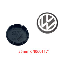 (55 mm 6N0601171) Tapas centrales de rueda, cubierta de buje, 4 piezas, 55 mm, 65 mm, 70 mm para VW