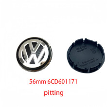 (56 mm 6CD601171) Tapas centrales de rueda, cubierta de buje, 4 piezas, 55 mm, 65 mm, 70 mm para VW