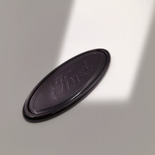 (Ford de 145 mm, totalmente negro) Emblema/insignia de coche de 145 mm para parrilla delantera y tap
