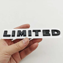 (LTD Negro) Nuevo 1 pieza Logotipo 3D ABS LIMITED Emblema adhesivo para guardabarros lateral trasero