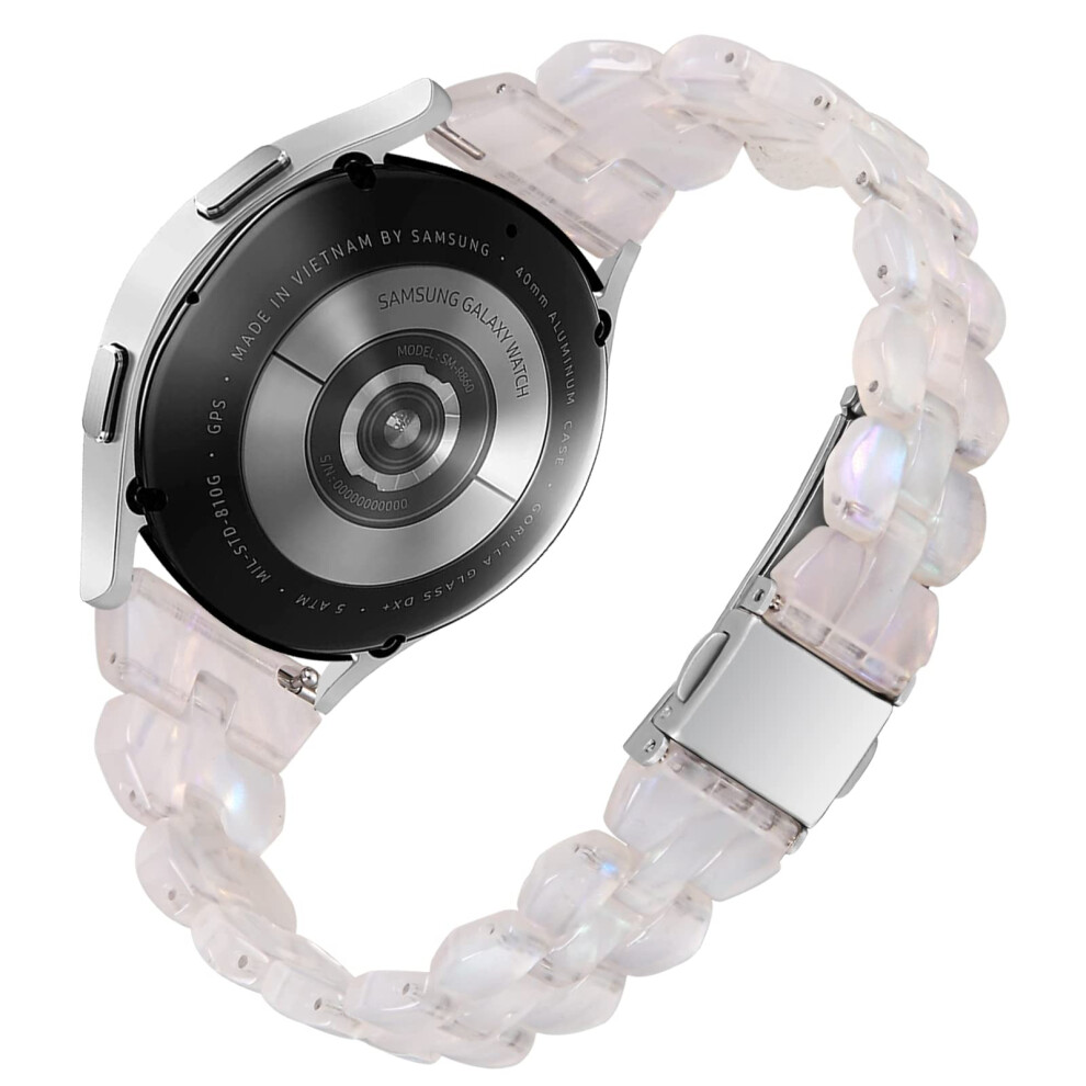 Replacement Band Shell Resin Wristband With Stainless Buckle Fits Blackview R30 Pro And R3 Pro White 9351714399197