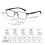 2 Pairs Mens Blue Light Reading Glasses 2.5x, Metal Rectangular Computer Readers with Full Magnification 5