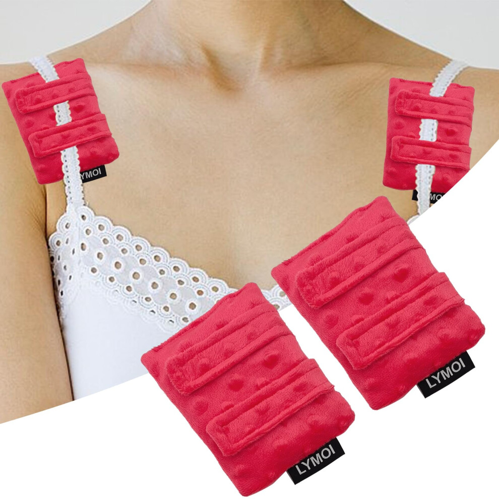 2 Pack Pacemaker Pillow and Chemo Port Cushion for Bra Straps, Soft Velvet Pad for Surgery Recovery (Red)